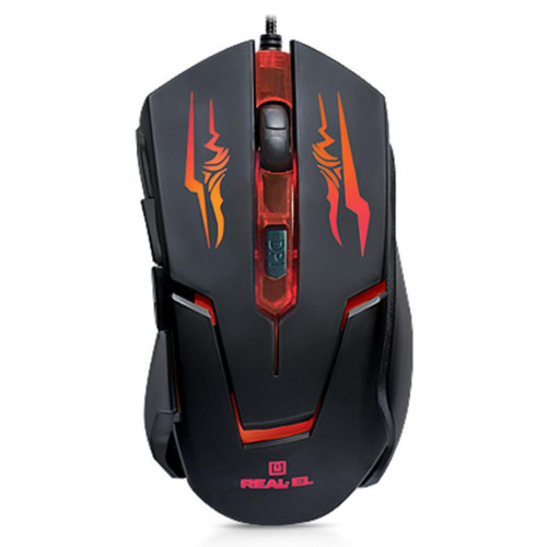 Мишка REAL-EL RM-520 Gaming, black – REAL-EL