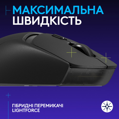 Мышка Logitech G309 Lightspeed Wireless/Bluetooth Black (910-007199) – Logitech (вид 1)