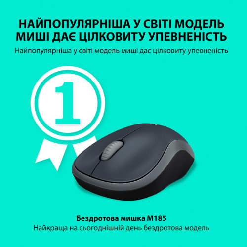 Мышка Logitech M185 swift grey (910-002238) – Logitech (вид 1)