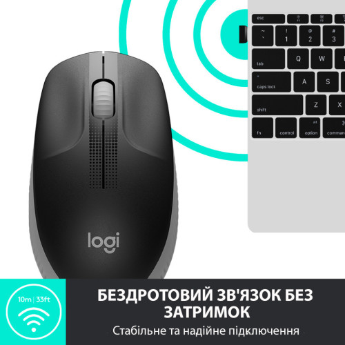 Мышка Logitech M190 Mid Grey (910-005906) – Logitech (вид 2)