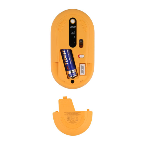 Мишка 2E MF300 CAPYBARASUNSET Silent Wireless/Bluetooth Yellow (2E-MF300WCAPIBARAYW) – 2E (вид 2)