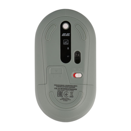 Мышка 2E MF300 CAPYBARATANGERINE Silent Wireless/Bluetooth Green (2E-MF300WCAPIBARAGN) – 2E (вид 1)