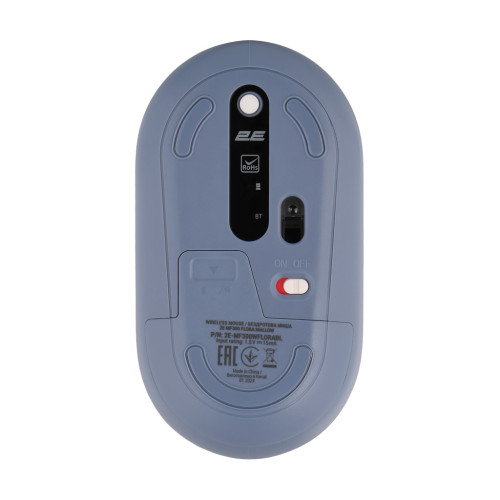 Мышка 2E MF300 FLORAMALLOW Silent Wireless/Bluetooth Blue (2E-MF300WFLORABL) – 2E (вид 1)