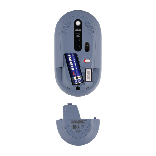 Мышка 2E MF300 FLORAMALLOW Silent Wireless/Bluetooth Blue (2E-MF300WFLORABL) – 2E (вид 2)