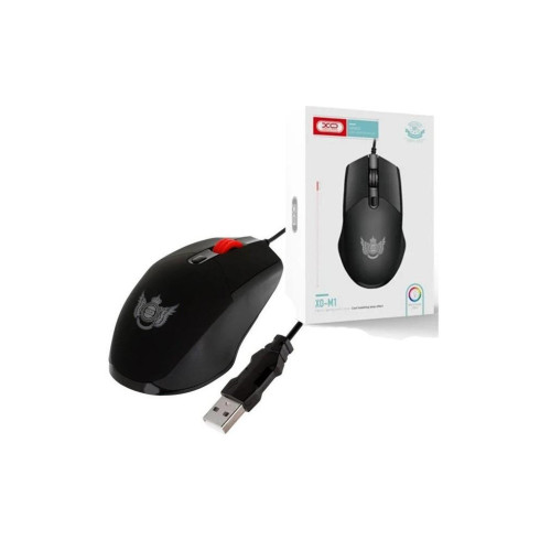 Мишка XO M1 RGB USB Black (XO-M1-BK) – XO