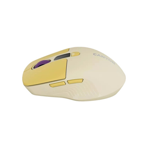 Мишка Canyon MW-26 LCD Silent Wireless/Bluetooth Yellow (CNS-CMSW26Y) – CANYON (вид 2)