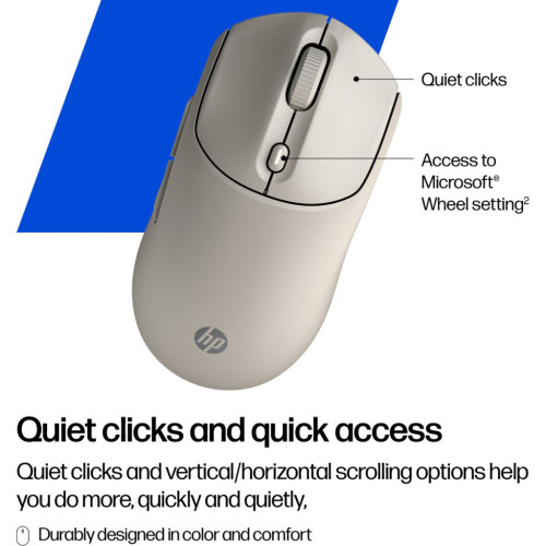 Мишка HP 400 Quiet Wireless/Bluetooth Maple (AZ7B6AA) – HP (вид 2)