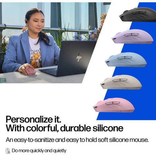 Мишка HP 400 Quiet Wireless/Bluetooth Blue (AZ7B4AA) – HP (вид 1)