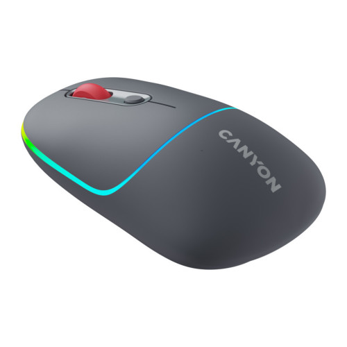 Мышка Canyon MW-22 Dual Band RGB Wireless Dark Grey (CNS-CMSW22DG) – CANYON (вид 1)