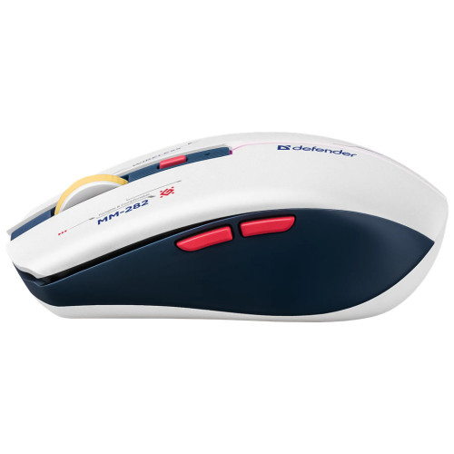 Мишка Defender Dila MM-282 Wireless White/Blue (52282) – Defender (вид 2)