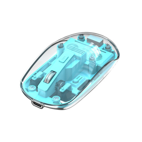 Мишка XO M12 Wireless Transparent/Blue (M12 Blue) – XO (вид 1)