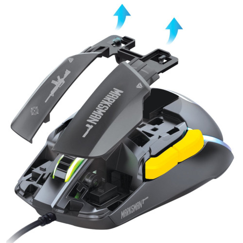 Мишка YENKEE YMS 3600BK Marksman USB Black (45021055) – YENKEE (вид 2)