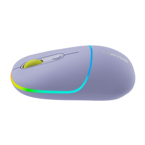 Мышка Canyon MW-22 Dual Band RGB Wireless Mountain Lavender (CNS-CMSW22ML) – CANYON (вид 1)