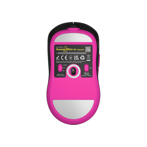 Мишка Hator Quasar 2 Ultra 4K Wireless/Bluetooth/USB Black/Pink (HTM570BP) – Hator (вид 2)
