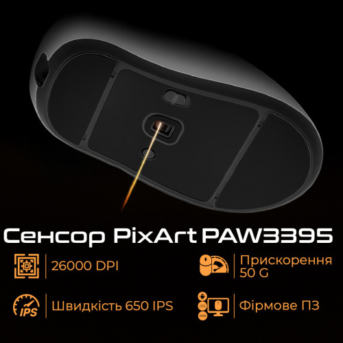 Мишка RAWM ER21 Wireless/Bluetooth Black (ER21.black) – RAWM (вид 1)