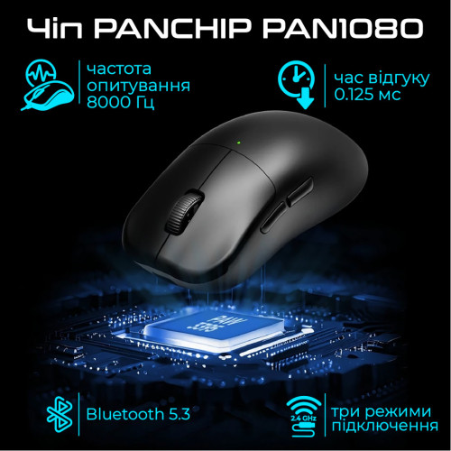 Мишка RAWM ES21 Wireless/Bluetooth Black (ES21.black) – RAWM (вид 2)