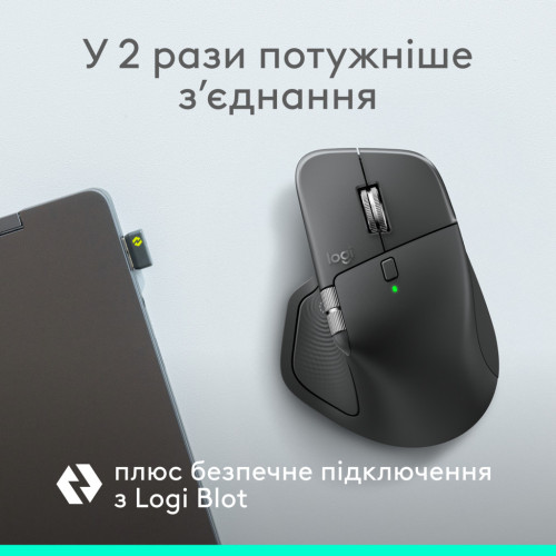 Мышка Logitech MX Master 4 for Business Wireless/Bluetooth Graphite (910-007617) – Logitech (вид 1)