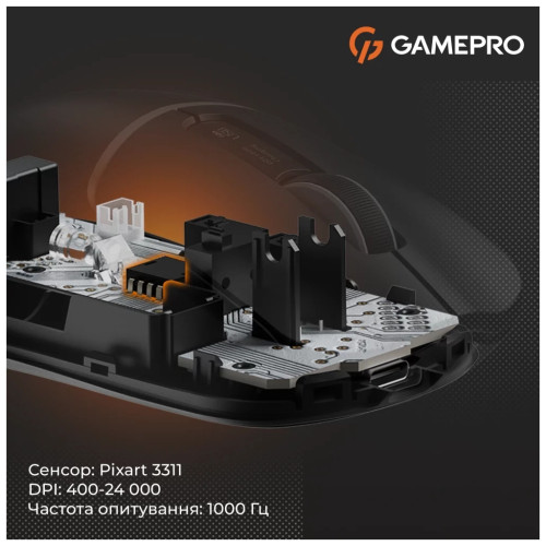 Мишка GamePro Genesis Ranker Wireless/Bluetooth/USB Black (GM012B) – GamePro (вид 2)