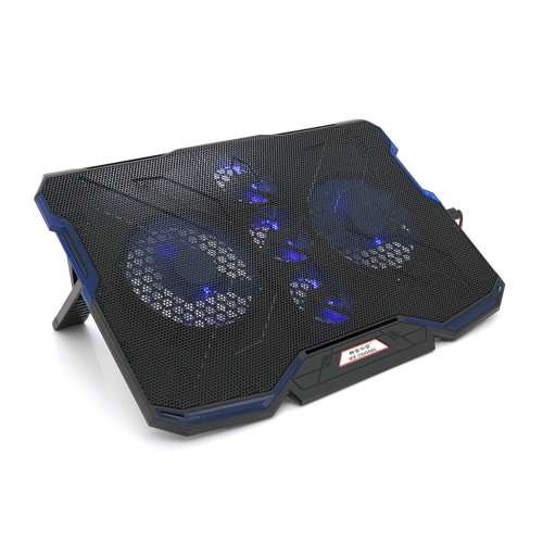 Подставка для ноутбука IceCoorel 10-15.6", 2*140mm + 3*70mm 1400 RPM, 2*USB, 410x290x26mm, Blue (A2) – IceCoorel