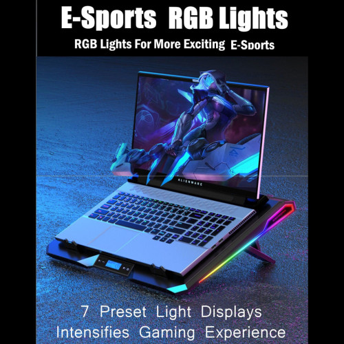 Подставка для ноутбука IceCoorel 10-15.6", 2*60mm 2800 RPM, USB2.0+LCD+speed control., 400x350x45mm (A3) – IceCoorel (вид 2)