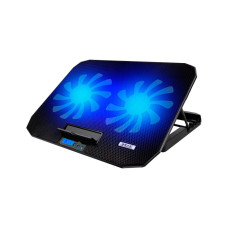 Подставка для ноутбука IceCoorel 10-18", 2*125mm 1400 RPM, 2*USB, 360x260x32 mm, Black (N106)