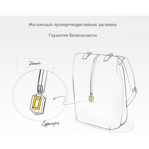 Рюкзак для ноутбука Xiaomi 14" RunMi 90 Outdoor Leisure Shoulder Bag Blue (Ф01950) – Xiaomi (вид 1)