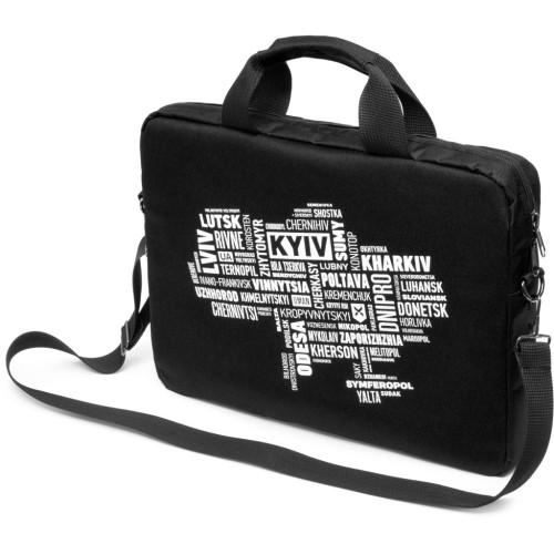 Сумка для ноутбука Vinga 14" NB1402 Black, white print (NB1402UWBK) – Vinga