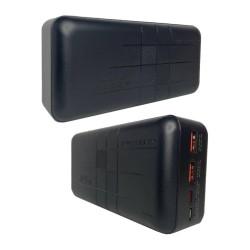 Батарея універсальна XO 30000mAh, PD/20W, QC3.0/22.5W, Input(Type-C,MicroUSB), Output(2*USB,Type-C), Black (XO-PR189B / 29189)