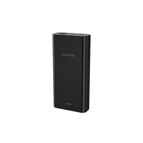 Батарея универсальная Canyon 20000mAh, Input 5V/2A, Output 5V/2.1A(Max), Black (CNE-CPB2001B) – CANYON