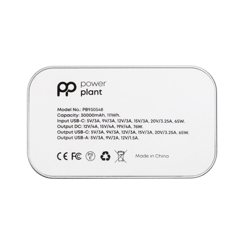 Батарея універсальна PowerPlant 30000mAh, PD/76W, QC/3.0, DC 12-19V, USB-C(65W Max), USB-A (PB930548) – PowerPlant (вид 2)
