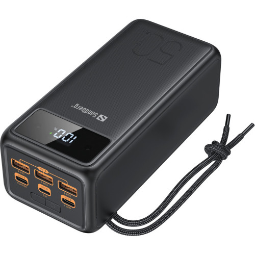 Батарея універсальна Sandberg 50000mAh 130W PD, 3хUSB 3xType-C LED 2W (420-75) – Sandberg