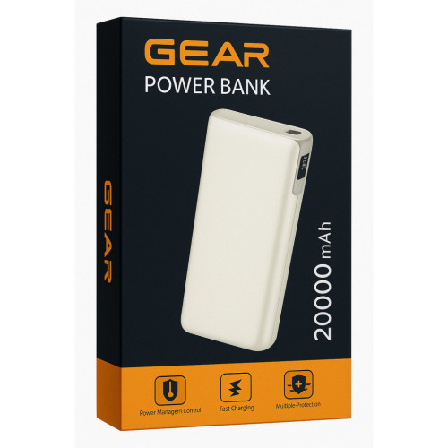 Батарея універсальна GEAR 20000mAh, PD/70W, black (DL203C) – GEAR (вид 2)