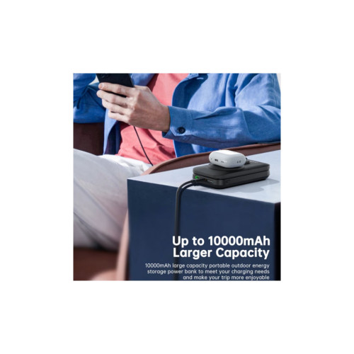 Батарея універсальна Choetech Magnetic Wireless 10000mAh 20W, PD, Qi-2 15W, USB-C, Lightning, Apple Watch charger (B750-CCBK) – Choetech (вид 1)