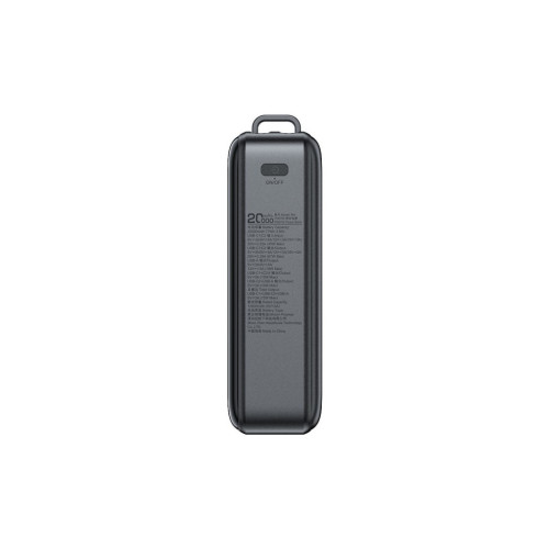 Батарея універсальна Acefast 20000mAh 67W PD/3.0, 20В/3.35A Type-C, USB-A, with cable, Li-ion M4 Black (6974316282723) – Acefast (вид 1)