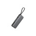 Батарея універсальна Acefast 20000mAh 130W PD, QC/3.0 USB-A+USB-C In/Out,build-in cable M22 Gray (6974316283904) – Acefast