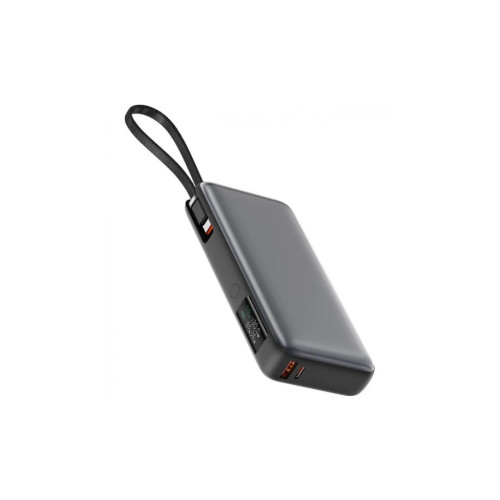 Батарея універсальна Acefast 20000mAh 130W PD, QC/3.0 USB-A+USB-C In/Out,build-in cable M22 Gray (6974316283904) – Acefast (вид 1)