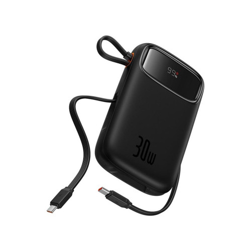 Батарея универсальная Baseus QPow2 20000mAh 30W, with 2*Type-C Cable, Black (P10055009113-00) – Baseus