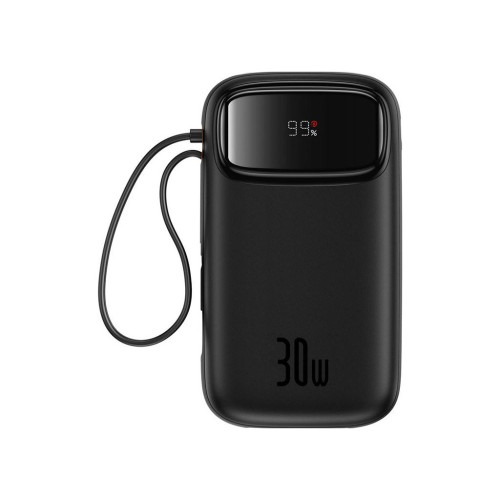 Батарея универсальная Baseus QPow2 20000mAh 30W, with 2*Type-C Cable, Black (P10055009113-00) – Baseus (вид 1)