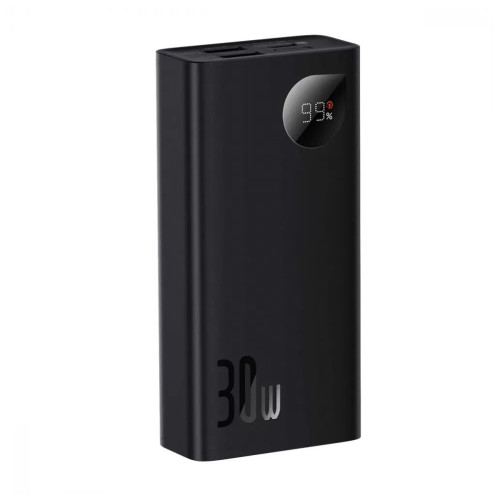 Батарея универсальная Baseus Adaman2 10000mAh 30W, PD, QC, SCP, Black (PPAD040001) – Baseus (вид 1)