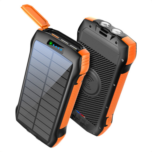 Батарея універсальна Promate 20000mAh PD/20W, QC/3/0, Solar, QI, IP65 (solartank-20pdqi.black) – Promate