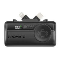 Батарея універсальна Promate 5000mAh PD/20W, Apple Watch charging (powerup-trio.black)