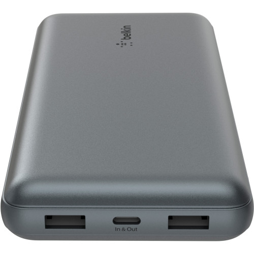 Батарея універсальна Belkin 10000mAh 15W 2xUSB-A, USB-C Gray (BPB011BTGY) – Belkin (вид 2)