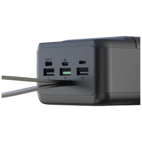 Батарея универсальная XO 50000mAh, PD/18W, QC3.0/22.5W, flashlight, Input(Micro,Type-C,Lightning), Output(3*USB,Type-C) (XO-PR158 / 29211) – XO (вид 2)