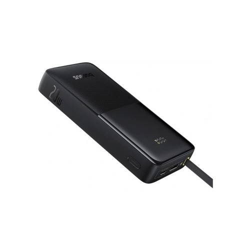 Батарея универсальная Baseus Bipow 2 Digital Display 20000mAh 20W with Built-in USB-C Cable Black (P10077101113-01) – Baseus (вид 2)