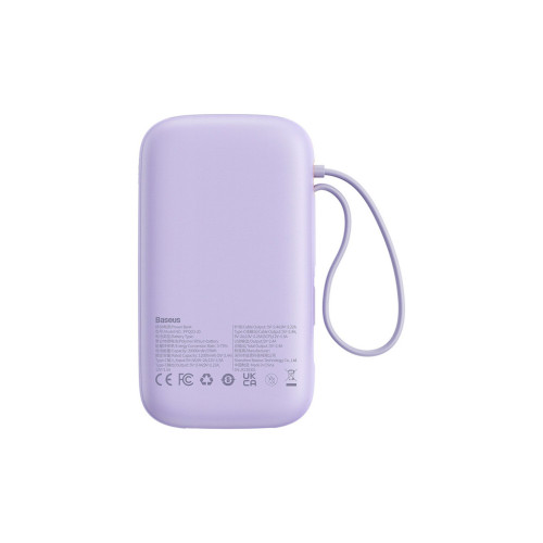 Батарея универсальная Baseus Qpow2 20000mAh 22.5W PD, QC/3.0, Purple (P10055002513-00) – Baseus (вид 2)