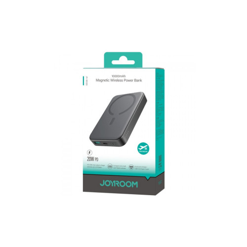 Батарея универсальная JOYROOM Magnetic Wireless 10000mAh 20W PD, QC, USB-C In/Out Black (JR-W020 / 6941237118455) – JOYROOM (вид 1)