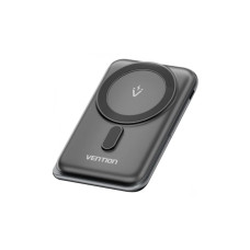 Батарея универсальная VENTION Magnetic Wireless 10000mAh 20W PD USB-C In/Out, QI-15W Black (FHNB0)