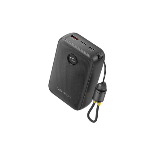 Батарея универсальная VENTION 20000mAh 22,5W Fast Charging, with built-in USB-C cable, Black (FKBB0-C) – Vention