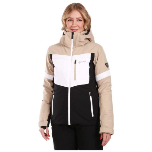 Куртка Kilpi Valera-W beige/white/black - 36 - бежевий/білий/чорний (024.0565) – Kilpi
