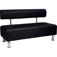 Диван офісний Примтекс плюс Aspetto 02 D-5, 1200 мм, екошкіра, black (Aspetto 02 D-5)